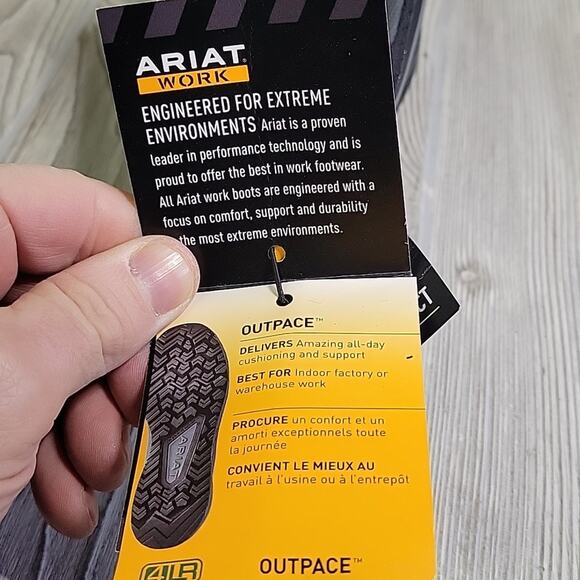 Ariat Work Outpace Composite Toe Lace Up Sneakers Womens Size 7 NWT - Picture 12 of 12